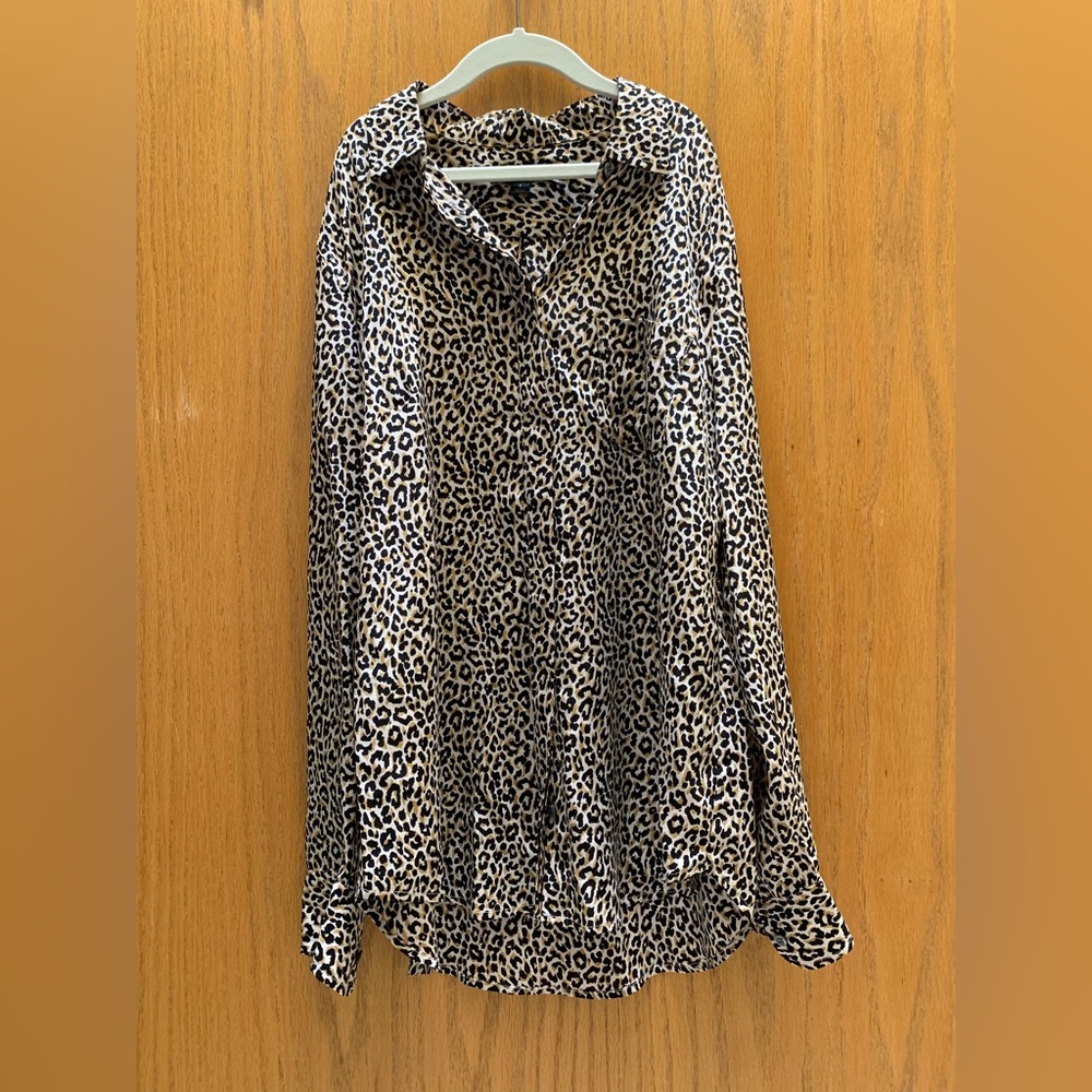 NWOT J. Crew Medium Cheetah Print Blouse